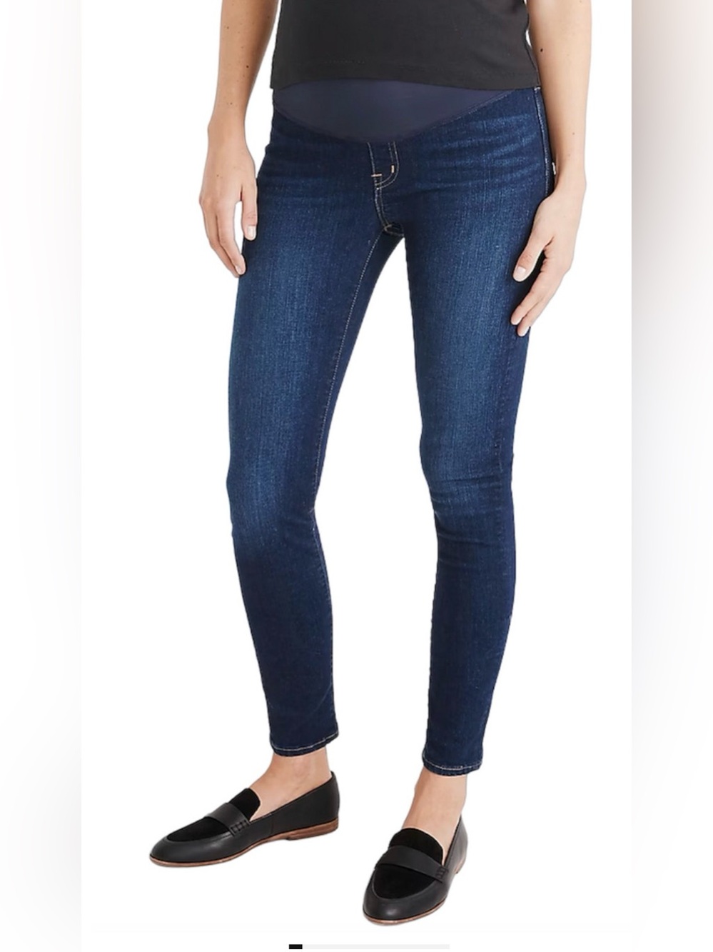 NEW MADEWELL MATERNITY OVER THE BELLY SKINNY JEANS SIZE 28 HAYES WASH